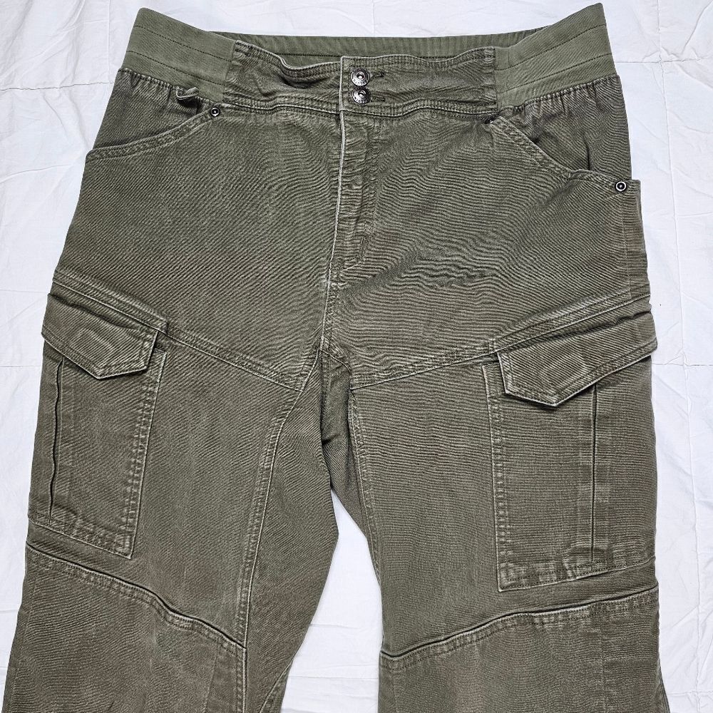 Duluth Green Cargo Pants With‎ Comfort Waistband Women's Size 14 - Picture 5 of 13